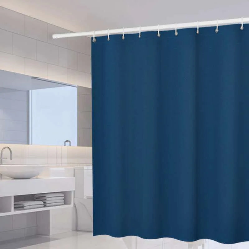 Waterproof Shower Curtain with 12 Hooks Geometric