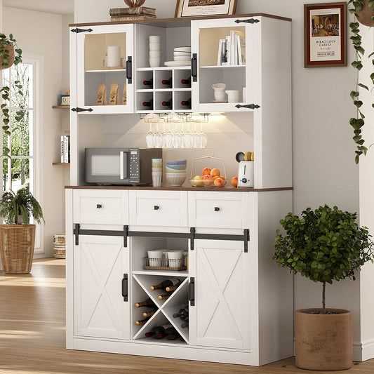 Farmhouse Sideboard Buffet Cabinet