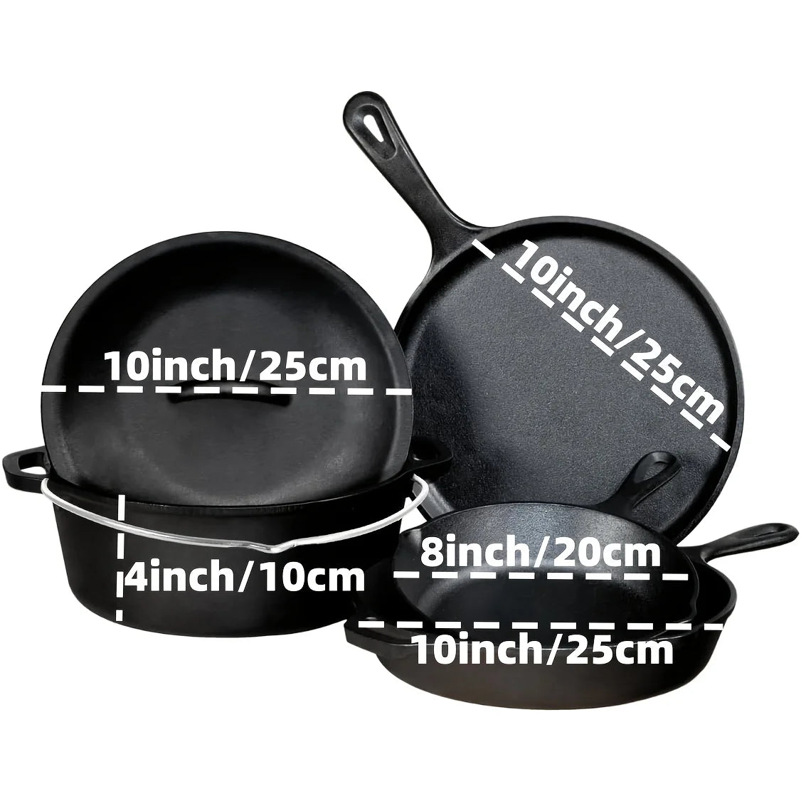 Cast Iron Skillet Nonstick Set
