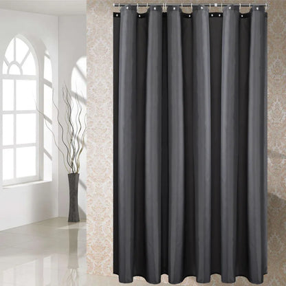 Waterproof Shower Curtain with 12 Hooks Geometric
