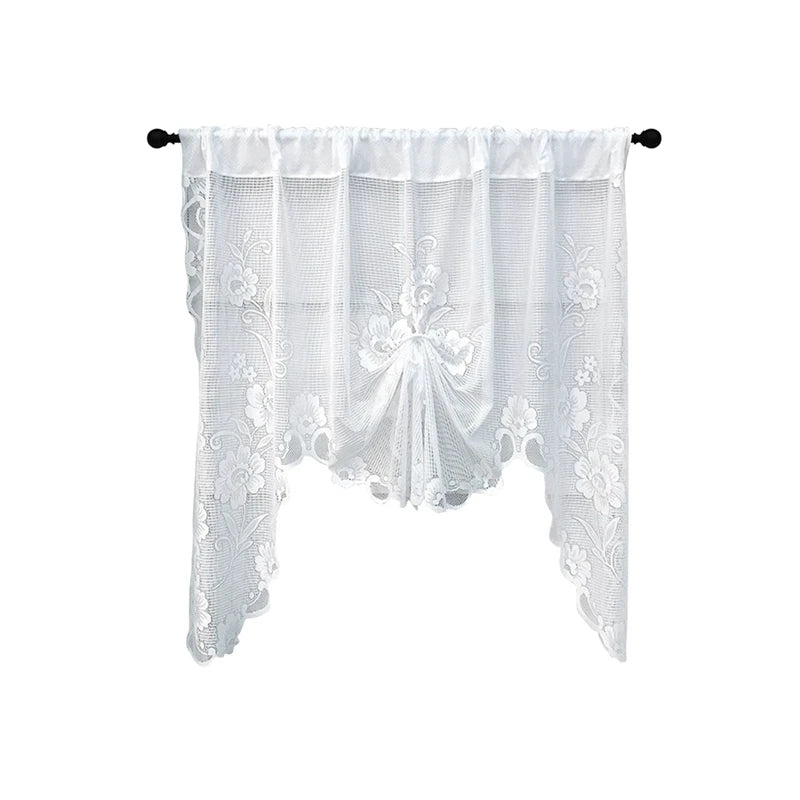 Farmhouse Short Lace Window Valance