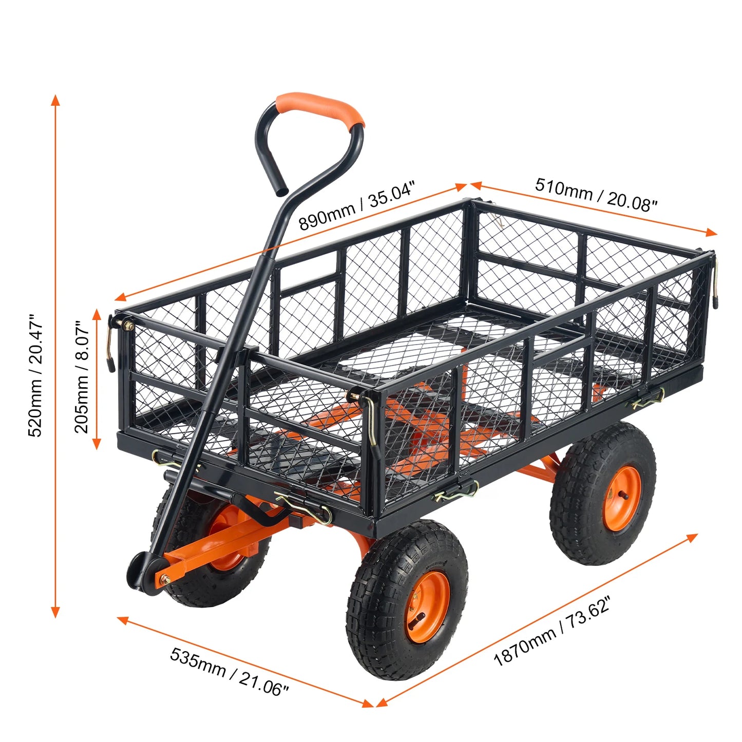 Garden Cart Metal  Dump Cart