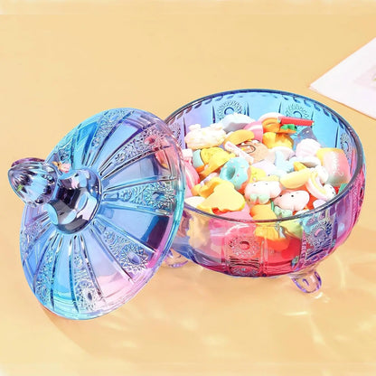 Glass Candy Dish with Lid