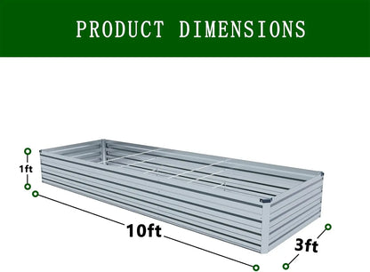 2-Pack Galvanized Steel Raised Garden Bed Kit
