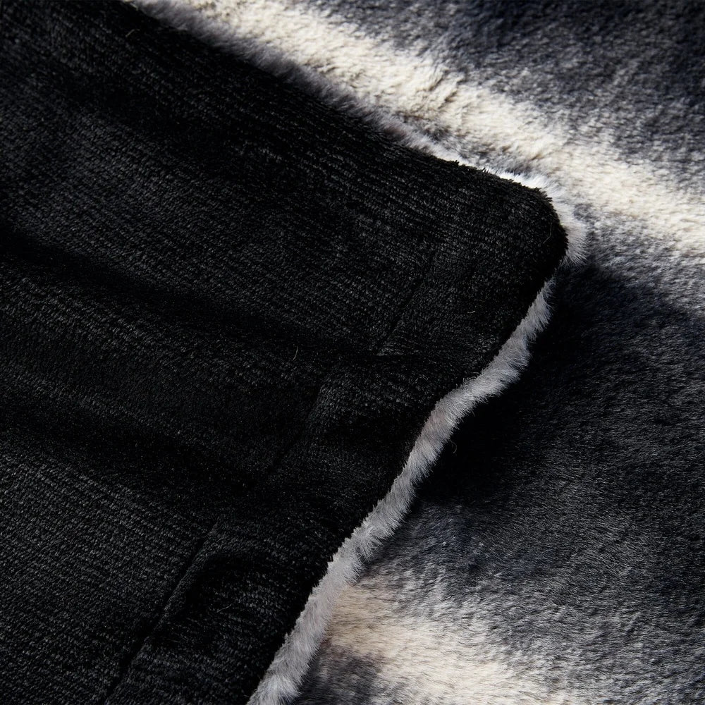 Plush Reversable Fleece Throw Blanket