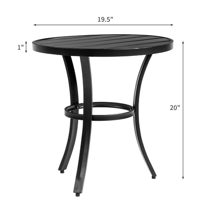 Outdoor Round Small Metal Table