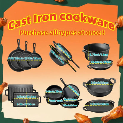 Cast Iron Skillet Nonstick Set