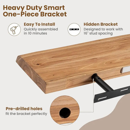 Rustic Floating Shelves Set