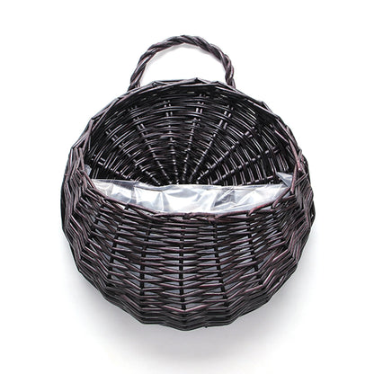 Rustic Flower Pot Basket Wicker Storage Container