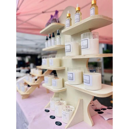 Natural Wood Display Shelf