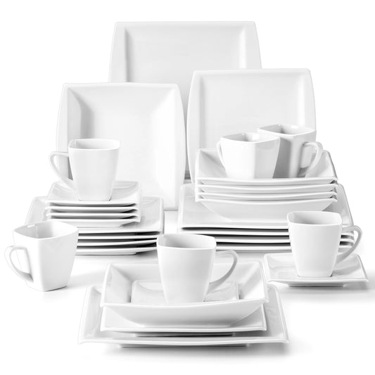 White Porcelain Dinner Set
