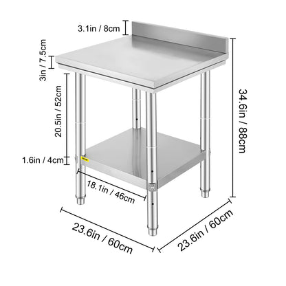 Stainless steel  Kitchen Worktable