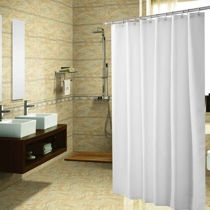 Waterproof Shower Curtain with 12 Hooks Geometric