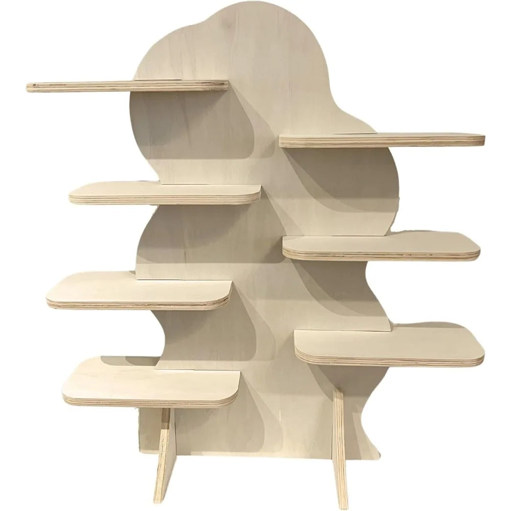 Natural Wood Display Shelf