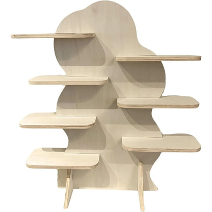 Natural Wood Display Shelf