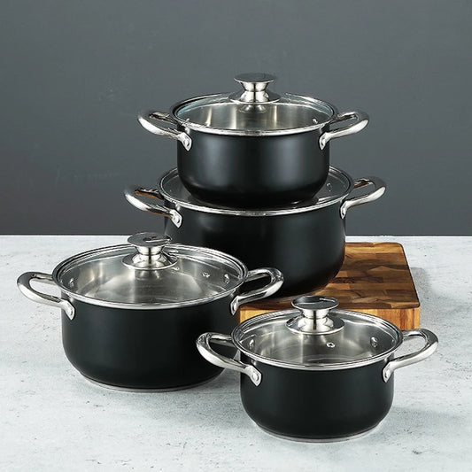 Farmhouse Stainless Steel Cookware Set