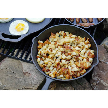 Cast Iron Skillet with Easy Drain Pour