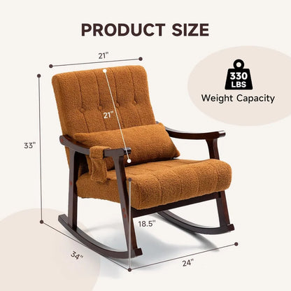 Small Glider Rocker 2-Point Massage Lumbar Pillow