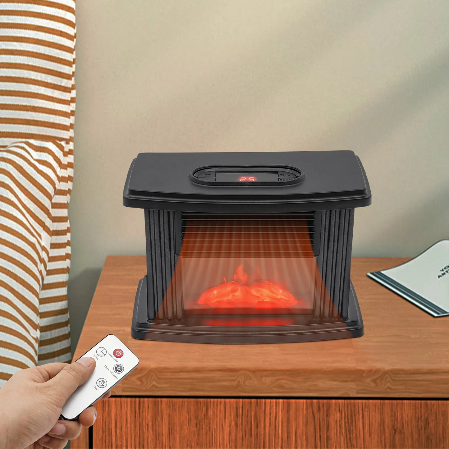 Electric Flame Heater Fireplace