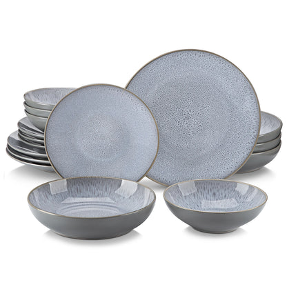 Embossed Stoneware Tableware Set