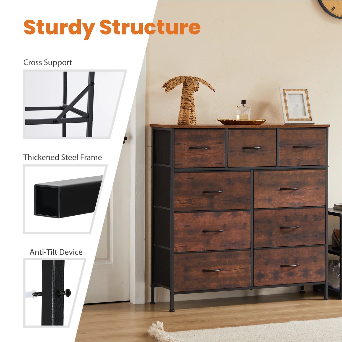 Farmhouse Dresser with Drawers