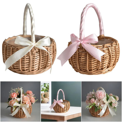 Wicker Rattan Woven Basket