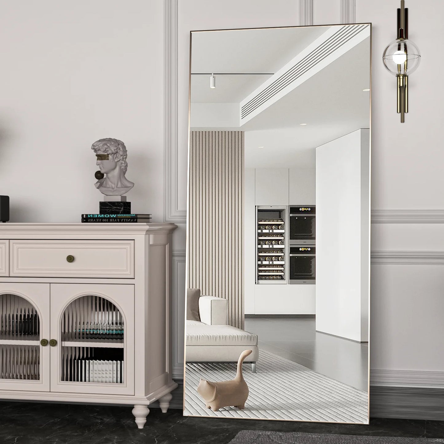 Metal Frame Standing Full Length Mirror