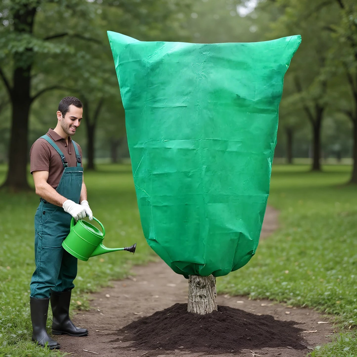 Frost Plant Protection Covers with Drawstring