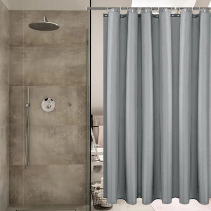 Waterproof Shower Curtain with 12 Hooks Geometric