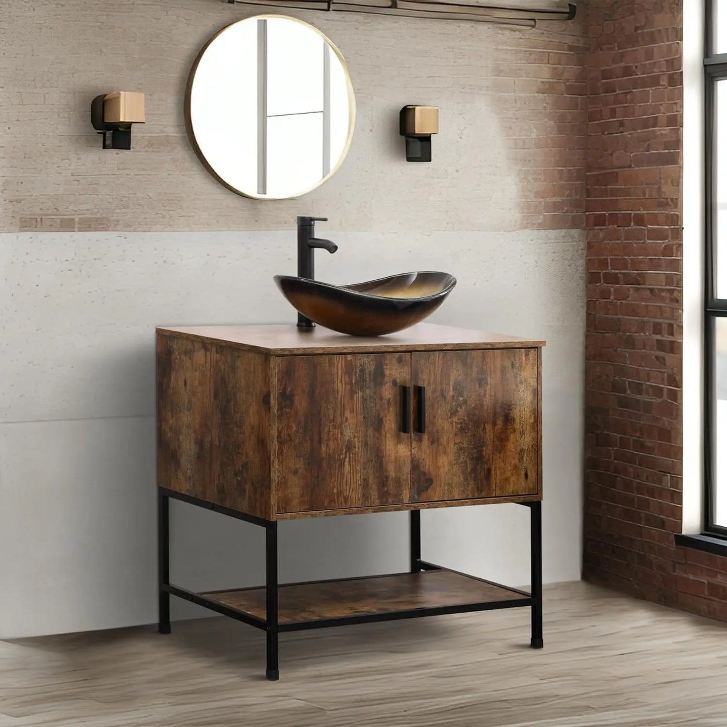 Rustic Bathroom Vanity with Sink