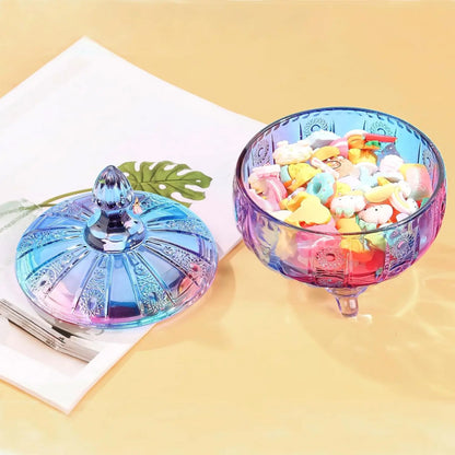 Glass Candy Dish with Lid