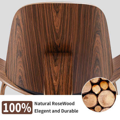 Solid Wood Three-Legged Chair