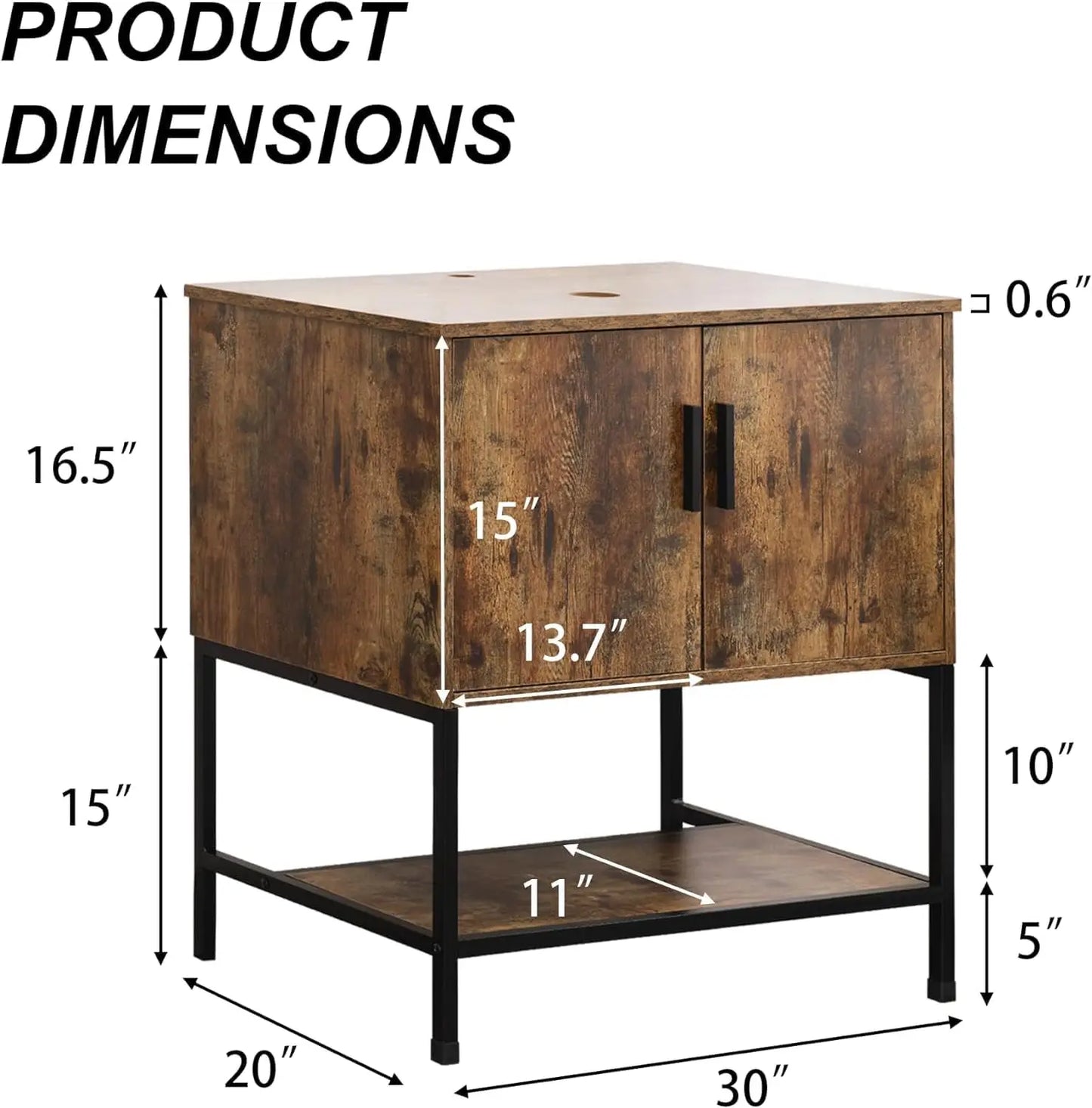 Rustic Bathroom Vanity with Sink