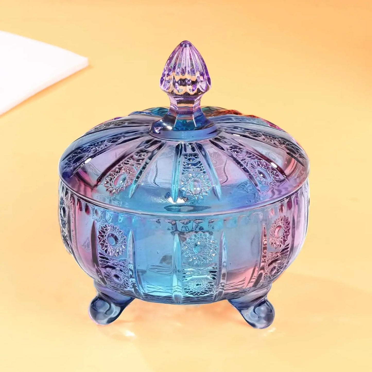 Glass Candy Dish with Lid