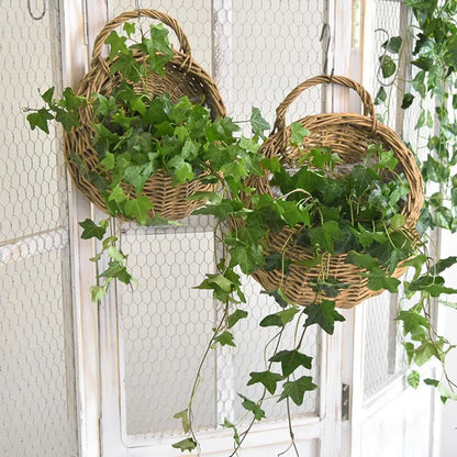 Rustic Flower Pot Basket Wicker Storage Container
