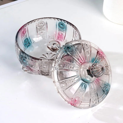 Glass Candy Dish with Lid