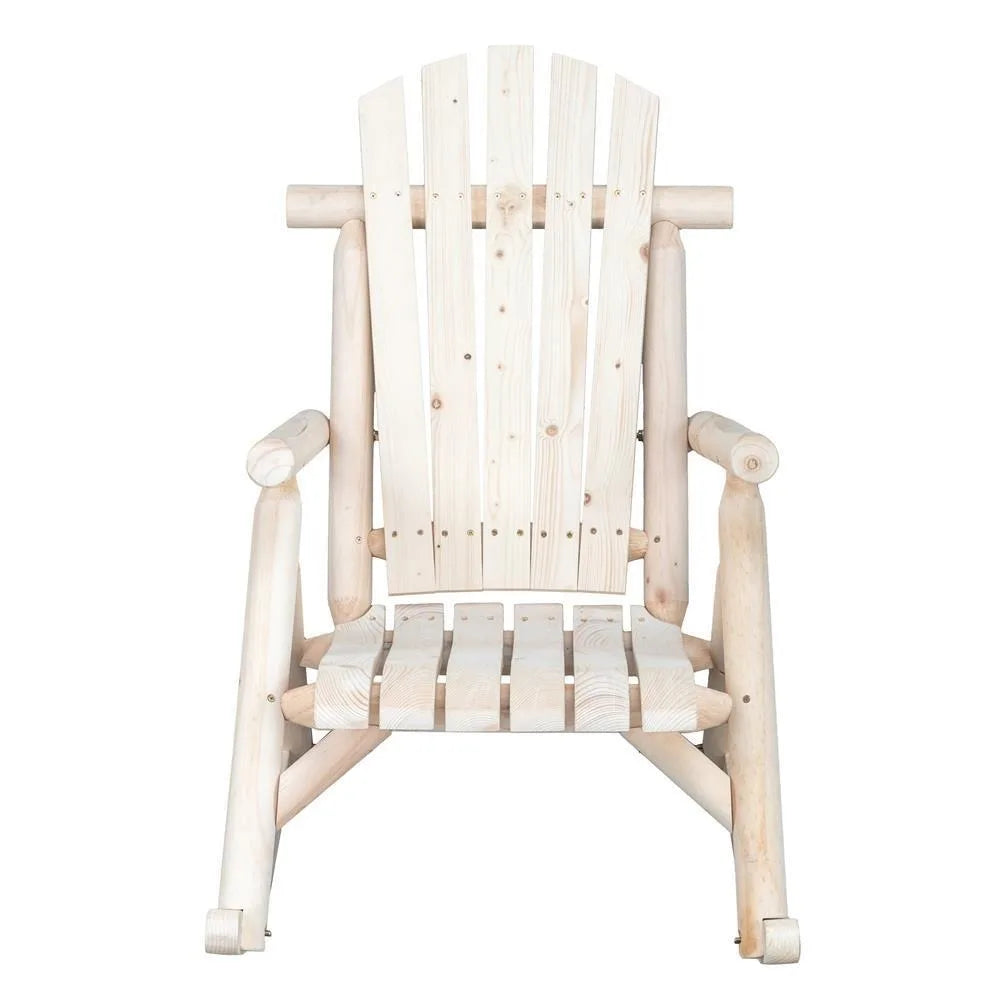 Rocking Chair Indoor/Outdoor Wooden Log Color-