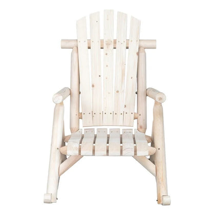 Rocking Chair Indoor/Outdoor Wooden Log Color-