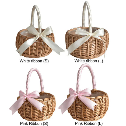 Wicker Rattan Woven Basket