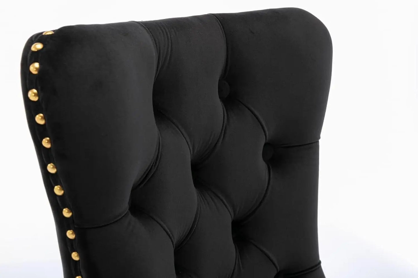 Nailhead Trimmed Dining Chairs Set 2