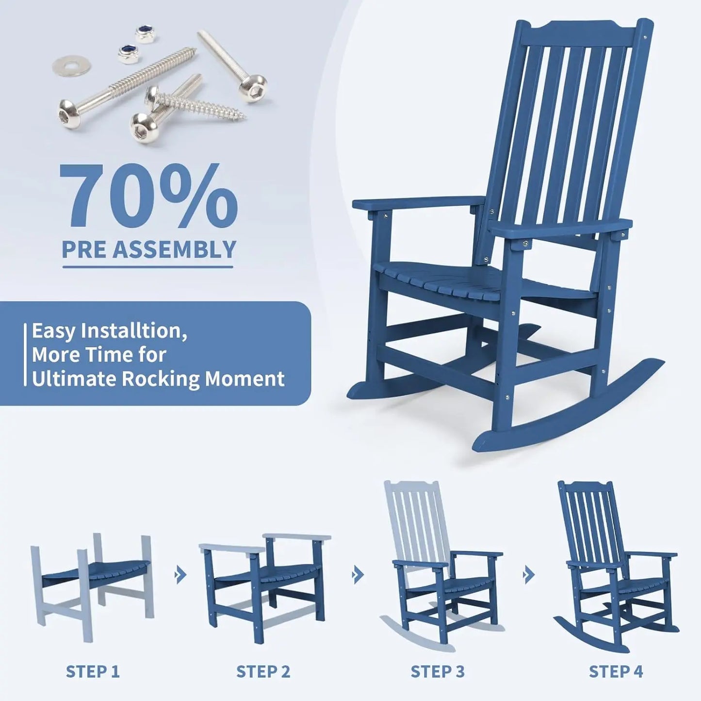 Farmhouse Rocking Chairs Set