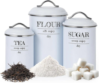 Farmhouse Kitchen Storage Canisters Set with Lids
