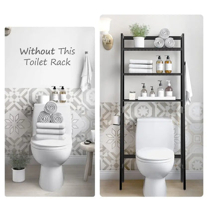 Wooden 3Tier Freestanding OverTheToilet Rack
