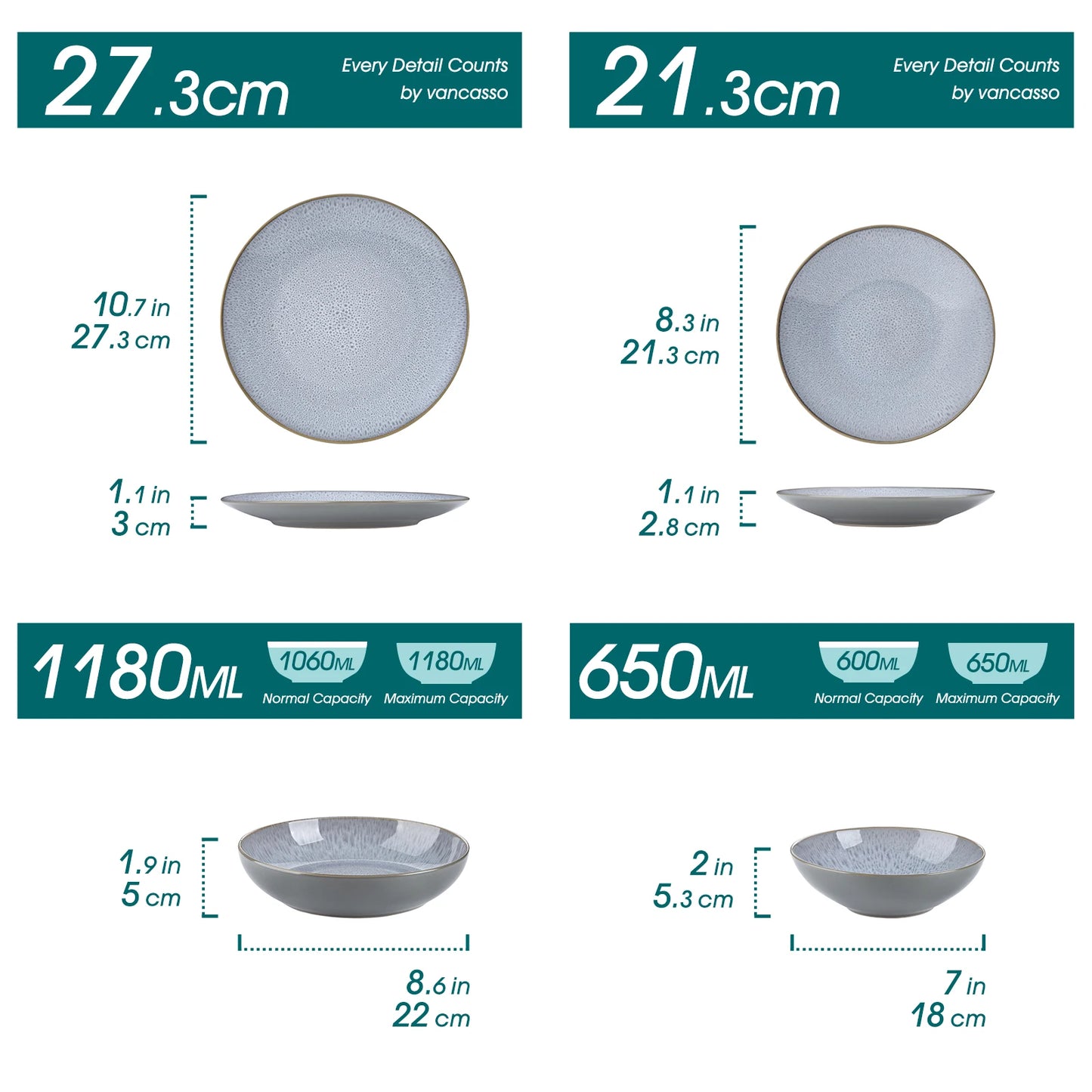 Embossed Stoneware Tableware Set