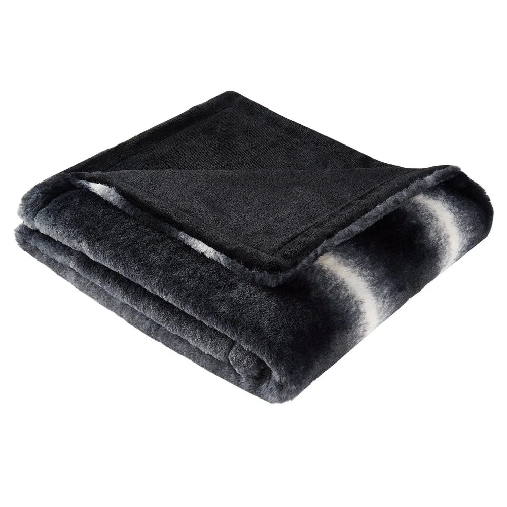 Plush Reversable Fleece Throw Blanket