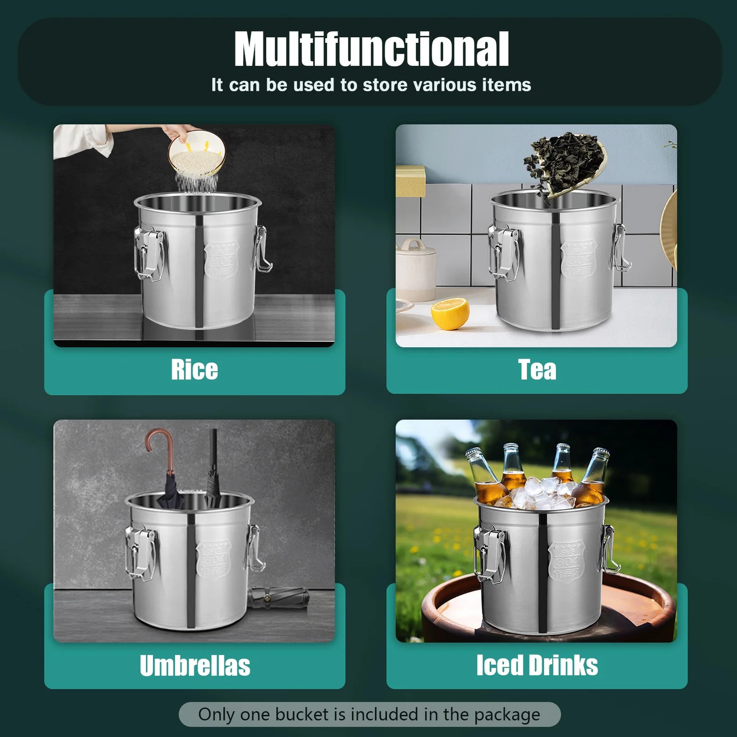 Stainless Steel Airtight Container