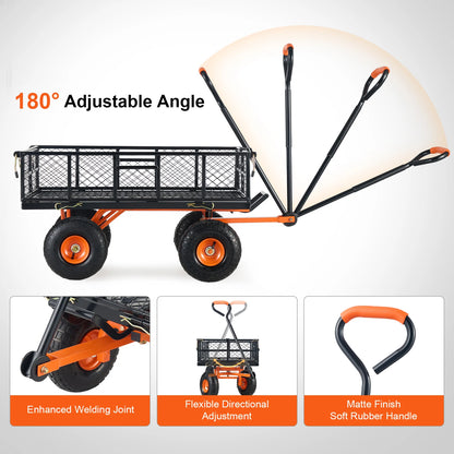 Garden Cart Metal  Dump Cart
