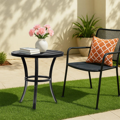 Outdoor Round Small Metal Table