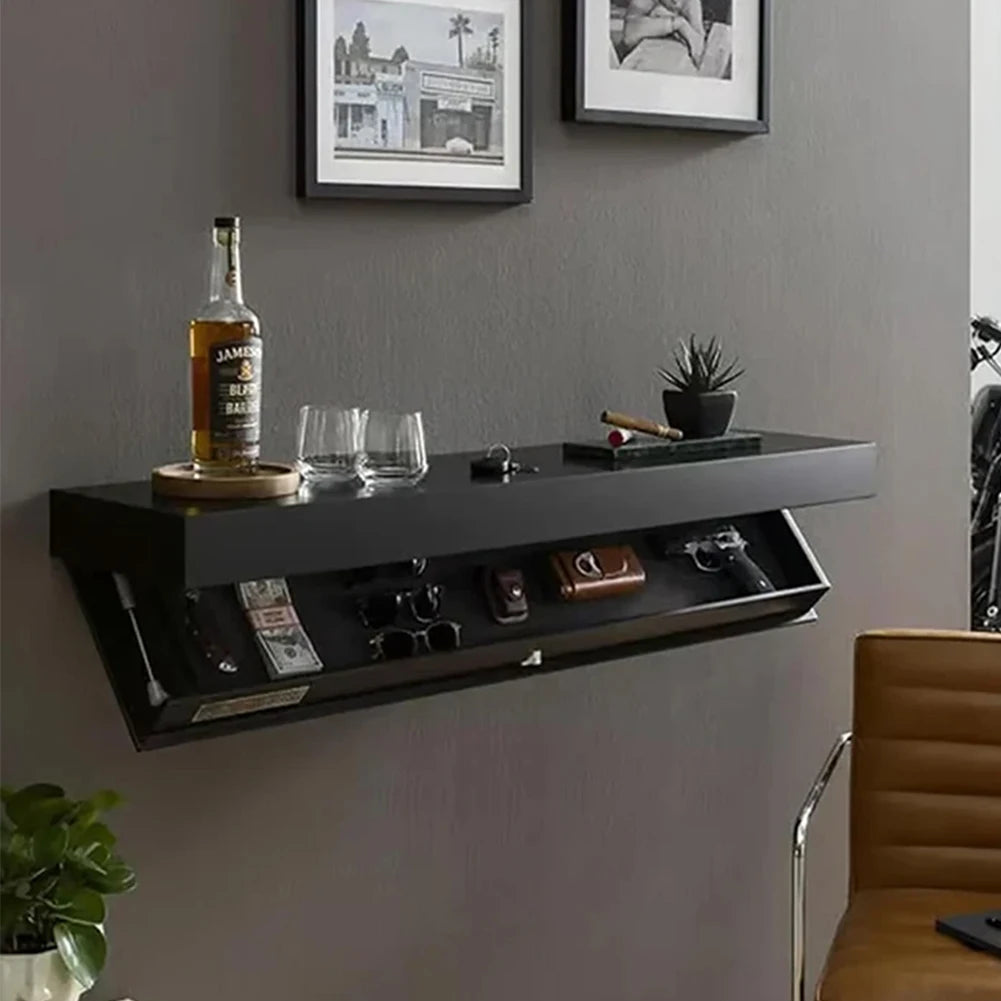 Wooden Shelf with Compartment Storage