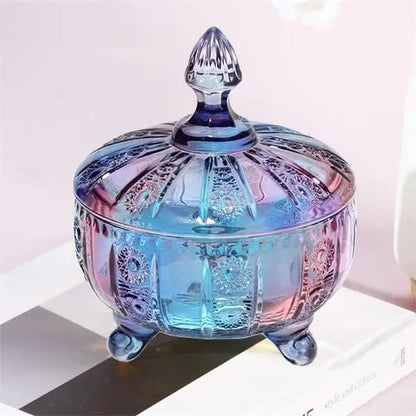 Glass Candy Dish with Lid